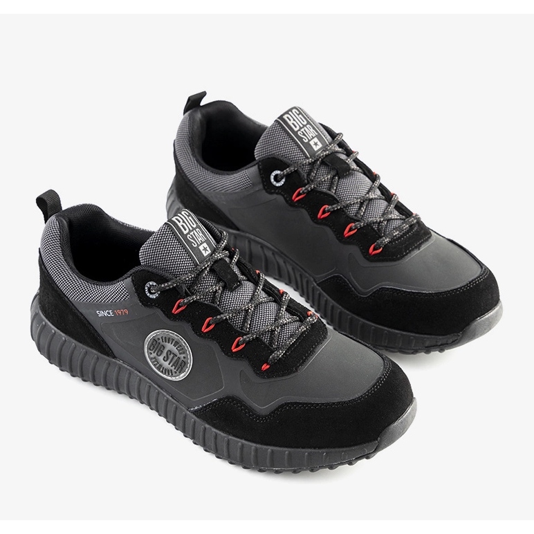 Scarpe sportive da uomo Big Star Black Florus nero 1
