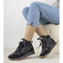 Sneakers invernali da donna nere Cross Jeans Serna nero 1