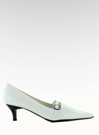 Scarpe classiche H120-6 bianche marrone 1