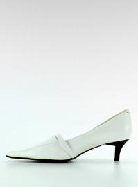 Scarpe classiche H120-6 bianche marrone 2
