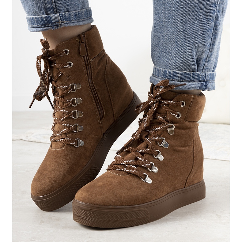 Sneakers cammello invernali Carmona marrone 1