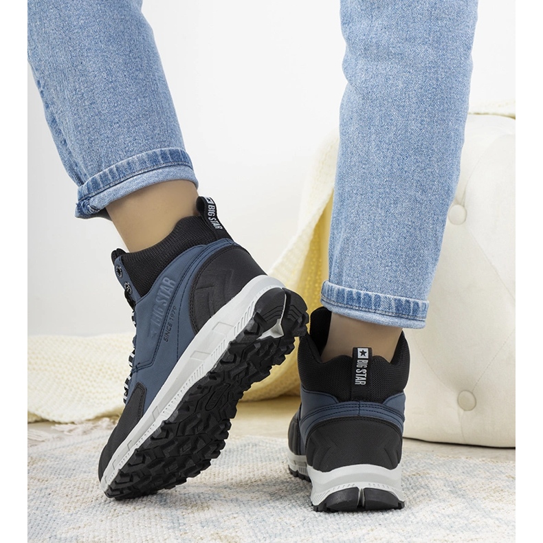 Big Star Ivanna scarpe da trekking blu navy nero 1