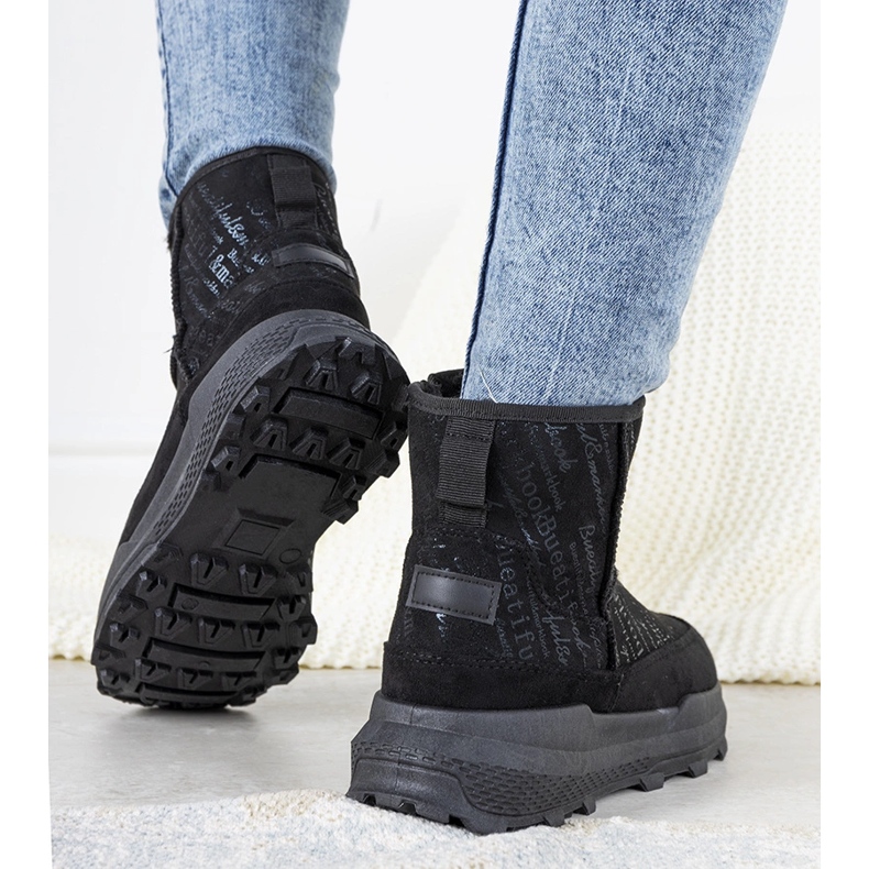 Stivali da neve Crescent neri da donna nero 1
