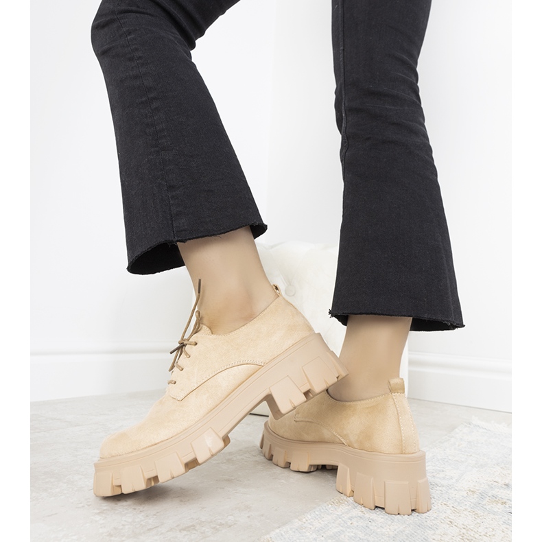 Scarpe beige con suola spessa Melisande 1