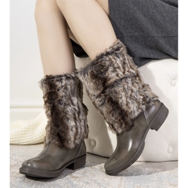 Stivali da pioggia beige con pelliccia Corrales 1