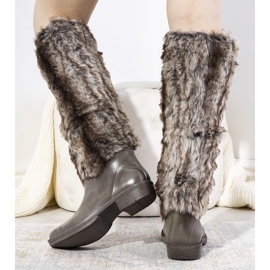 Stivali da pioggia beige con pelliccia Melgar 1