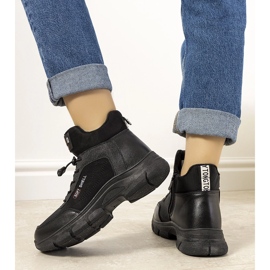 Stivali neri da donna imbottiti con elastico Adalgis nero 1