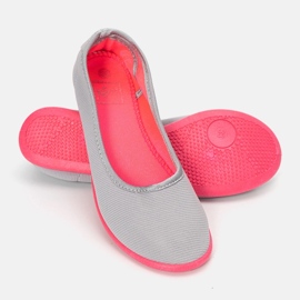 Ballerine per bambini Geneseo grigie e rosa grigio 1