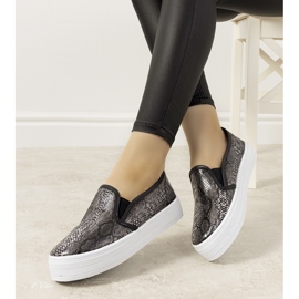 BM Sneakers Slip On Irving grigie nero 1
