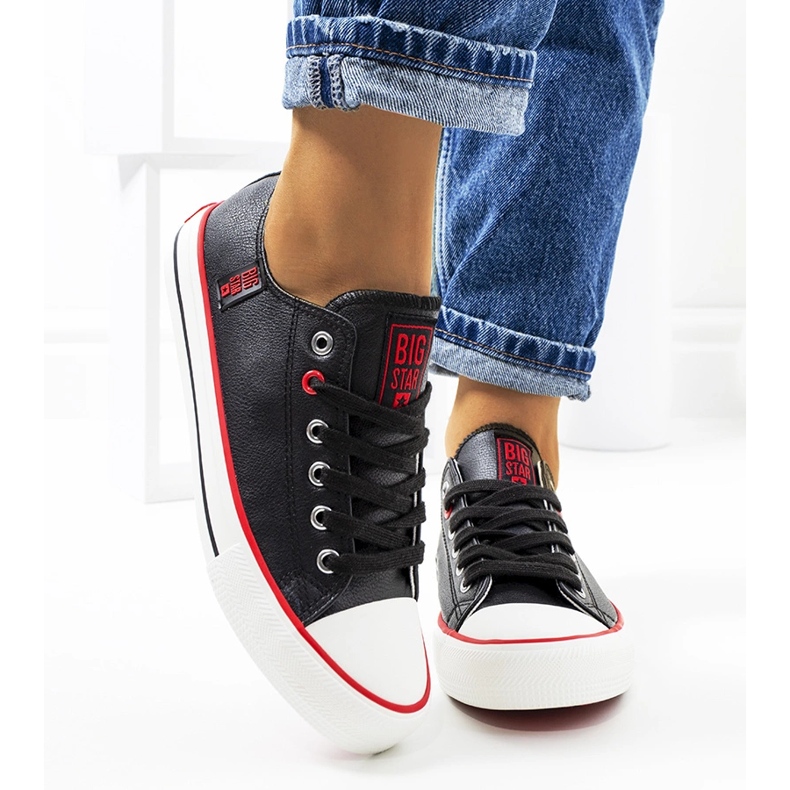 Sneakers nere da donna Big Star JJ274129 nero 1