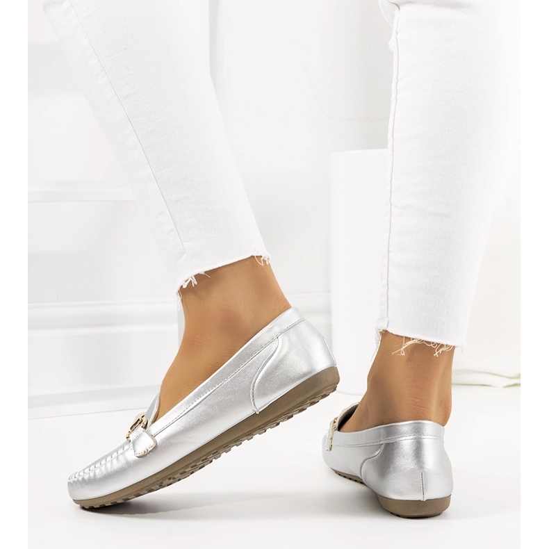 Mocassini da donna in argento Ilana d'argento 1