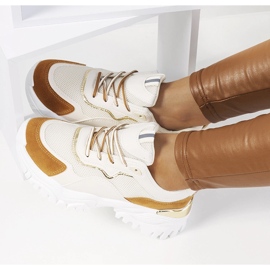 Scarpe sportive beige Osorio 2