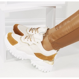 Scarpe sportive beige Osorio 1