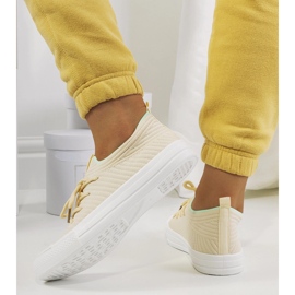 Sneakers Medina da donna beige 1