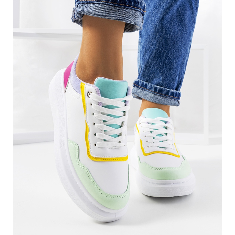 Sneakers Selma Purple da donna bianche bianca 1