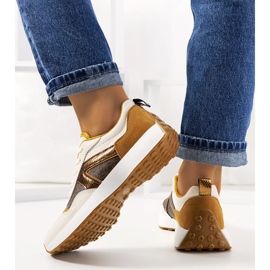 Sneakers da donna Isham marroni beige 1