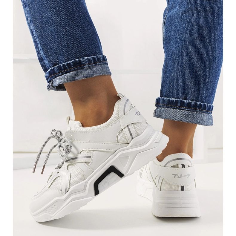 Sneakers bianche da donna Delois bianco 1