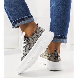 Sneakers Waters blu e beige 1