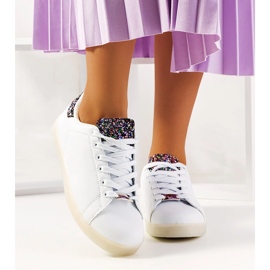 Sneakers bianche con led Alfaro bianco 1