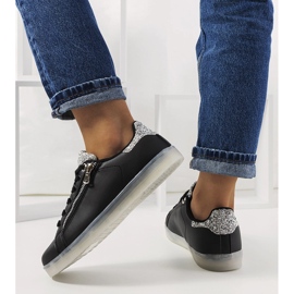 Sneakers nere con led Caldwell nero 1