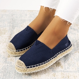 Espadrillas da donna Big Star blu navy HH274500 2