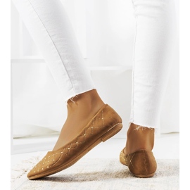 Ballerine da donna Kaila cammello marrone 1