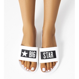 Ciabatte da donna Big Star DD274A264 bianche bianco 1