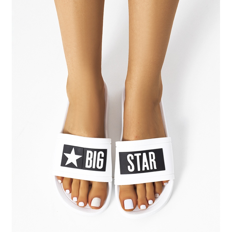 Ciabatte da donna Big Star DD274A264 bianche bianco 1