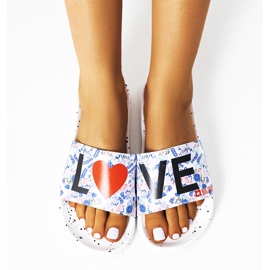 Ciabatte bianche Love Big Star DD274A256 bianca multicolore 1