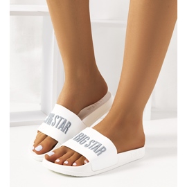 Ciabatte da donna bianche Big Star FF274A199 101 bianco 1
