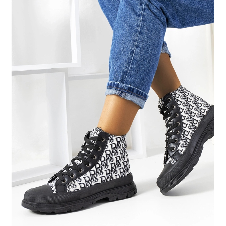 Sneakers da donna Chester nere nero 1