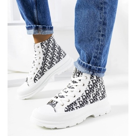 Sneakers bianche da donna di Chester bianco 1
