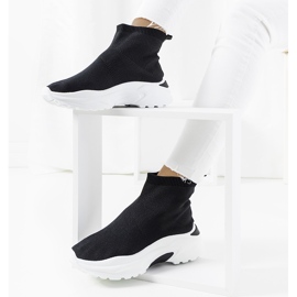 Scarpe da ginnastica alte nere nero 1