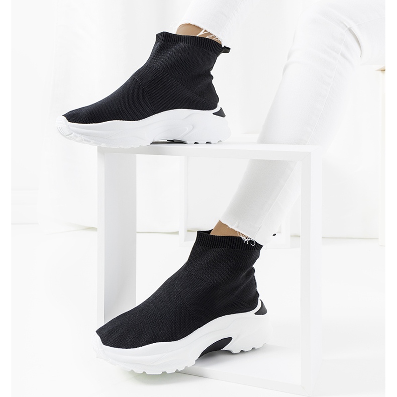 Scarpe da ginnastica alte nere nero 1