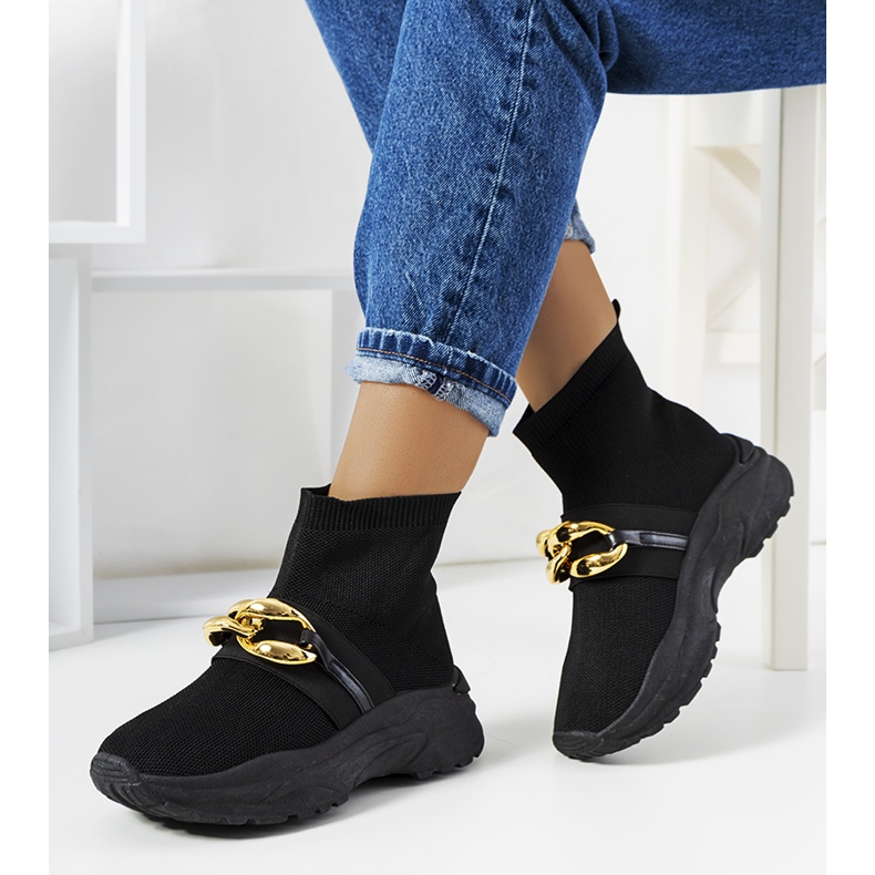 Sneakers alte nere di Martin nero 1