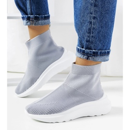 Sneakers alte grigie di Jennifer grigio 1
