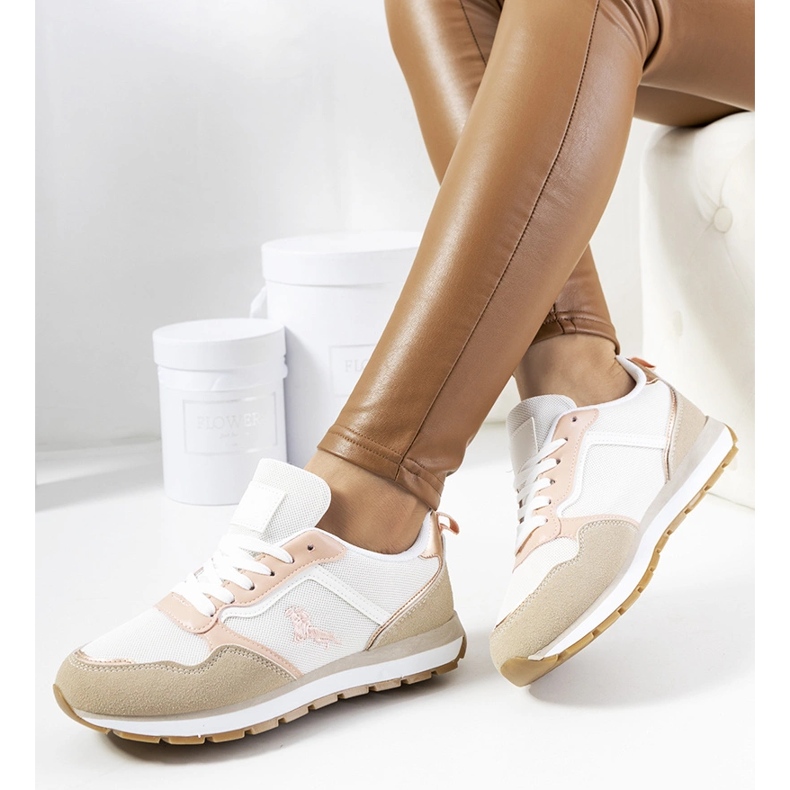 Sneakers da donna Fiorenti beige 1