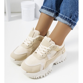Sneakers beige da donna Livorno 1