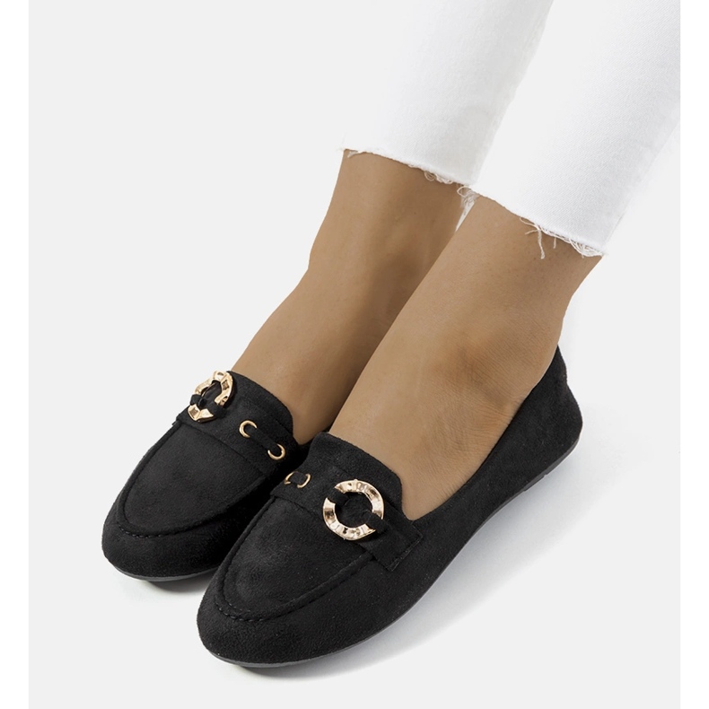 Mocassini Leila neri da donna nero 1