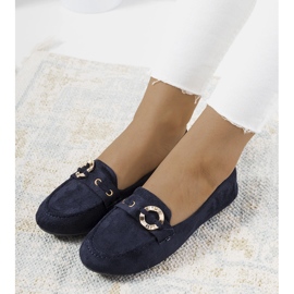 Mocassini Leila blu navy da donna 1