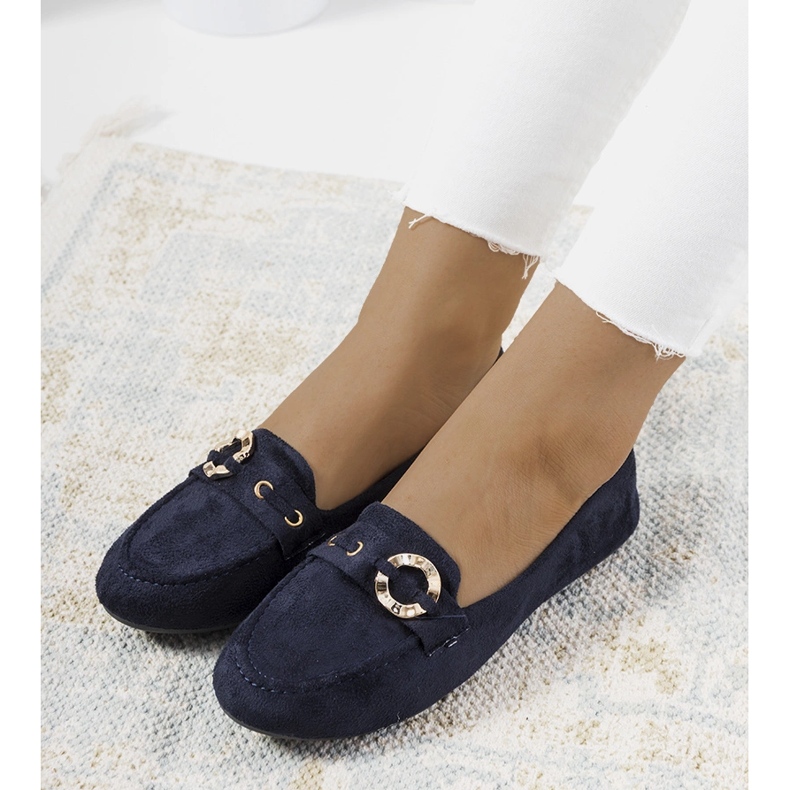 Mocassini Leila blu navy da donna 1