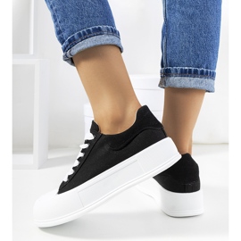 Sneakers nere sulla piattaforma Venancia nero 1