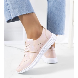 Scarpe da ginnastica olografiche Enid Pink rosa 1