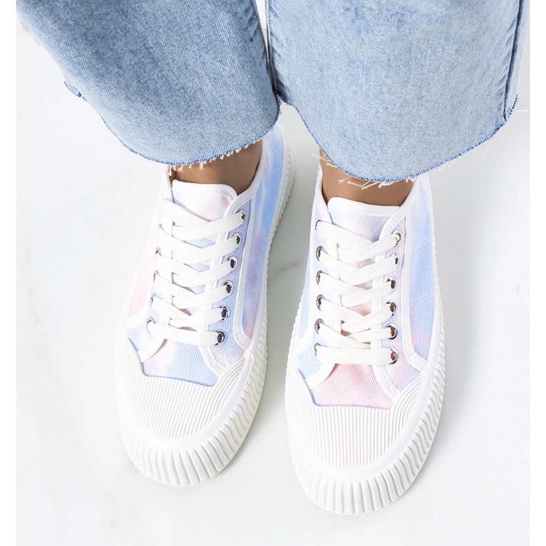 Sneakers da donna Steen blu e rosa 1