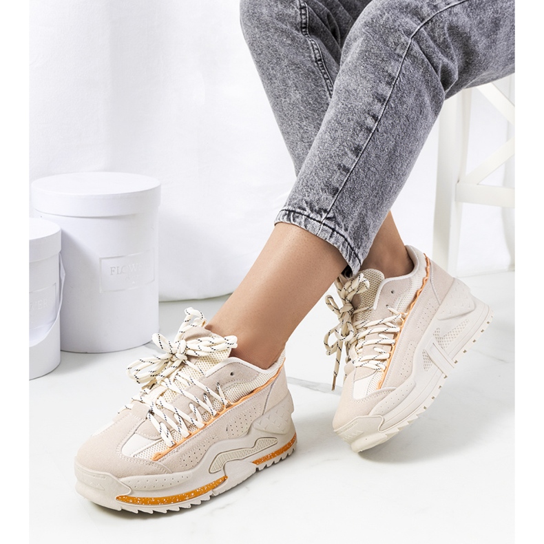 Sneakers beige da donna Savanne 1