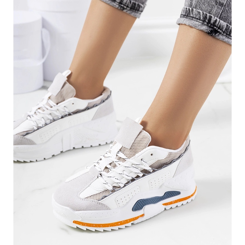 Sneakers bianche da donna Savanne bianco 1