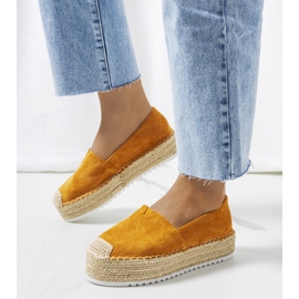 Espadrillas marroni sulla piattaforma Dione marrone 1