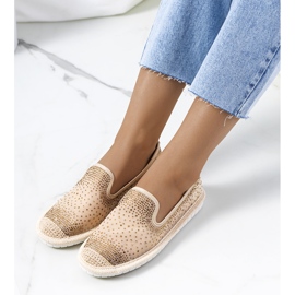 Espadrillas beige con zirconi Punter 1