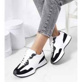 Sneakers nere da donna Cohen bianca nero 1