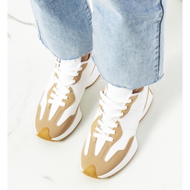 Sneakers da donna Cohen beige bianca 1